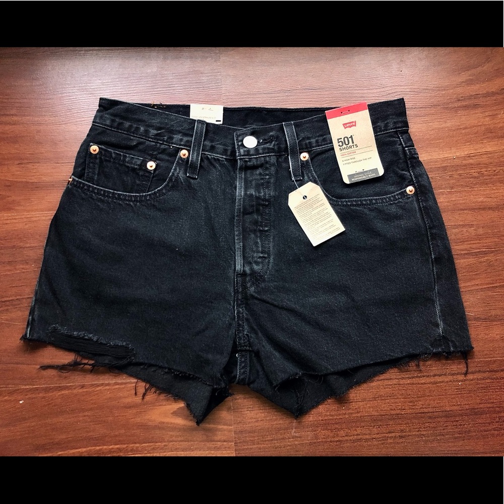 Levi’s 501 Black Shorts